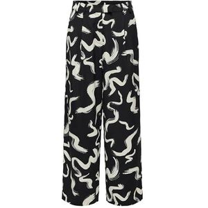 Onlnova Life VIS Lesli Pant AOP, Zwart/Aop: 587 Yoko, XS