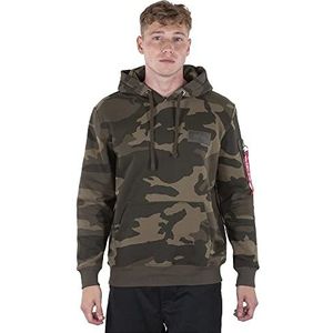 Alpha Industries Hoody met achteropdruk Camo Hooded Sweat voor heren Olive