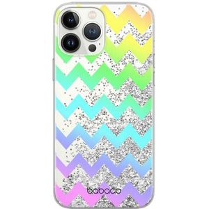 ERT GROUP mobiel telefoonhoesje voor Apple Iphone 12 PRO MAX origineel en officieel erkend Babaco patroon Zigzag 001 optimaal aangepast aan de vorm van de mobiele telefoon, met glitter overloopeffect
