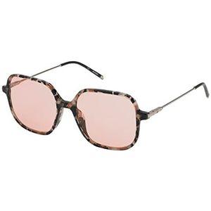 Zadig & Voltaire SZV328 bril, glanzend roze/bruin vintage Havana, 53 voor dames, Shiny Pink/Brown Vintage Havana