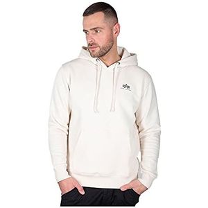 Alpha Industries Basic Hoody Small Logo voor heren Jet Stream White 4XL