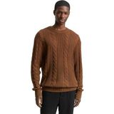 TOM TAILOR DENIM - Trui - Bruin - Gebreide Truien