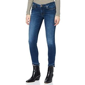 7 For All Mankind pyper crop jeans dames, middenblauw, 27W