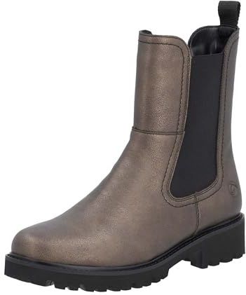 Chelsea - D8694 - Boots - Zwart - Leer - Effen - Blokhak