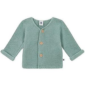 Petit Bateau Unisex Baby A08BQ Gebreid jack, groen Paul, 18 maanden, Groen Paul, 18 Maanden