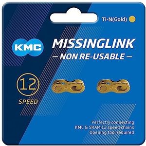 KMC Unisex Volwassen Ontbrekende Links 12NR Goud Ontbrekende Links 12nr - Goud.