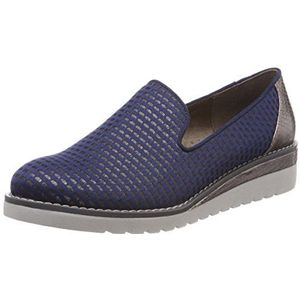 Jana dames 24608 instappers, Blauw Navy 805, 37 EU Breed