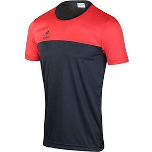 Le Coq Sportif Nr. 3 shirt Match MC Eclipse/Vintage Red T-shirt, dames, 2XL