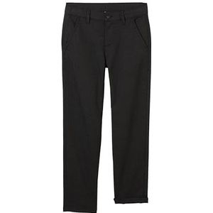 TOM TAILOR Chino broek voor jongens, 25903 - Zwart Antraciet Mel Houndstooth, 128 cm