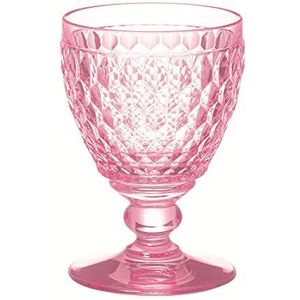 Villeroy & Boch Boston gekleurde wijnglas, kristalglas, roze