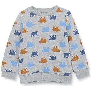 Noa Noa miniature Baby Boys DavidNNM Sweatshirt, Grijs Melange, 110/5Y