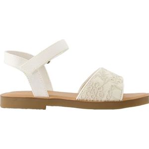 TOMS Remi sandaal met sleehak voor meisjes, Zilverreiger Botanische Oogje, 36.5 EU