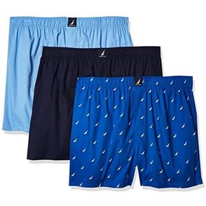 Nautica heren boxershort, Peacoat, Dellarobbia/Sails-Sea Cobalt, XL