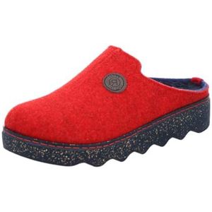 Rohde Foggia-D damespantoffels, slippers, vilten pantoffels, behaaglijk warm, warm gevoerd, 43 Cherry, 42 EU