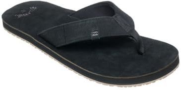 Billabong - Seaway - Slippers - Zwart - Leer - Suède Voetbed