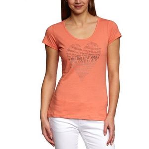 Calvin Klein Jeans Dames T-Shirt CWP26SJY61A, oranje (4f9), 42