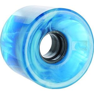 Globe Bantam Swirl wielen, uniseks, volwassenen, blauw (clear blue/wit), 62 mm