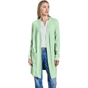 Street One Lange cardigan voor dames, Melkgroen melk., 46