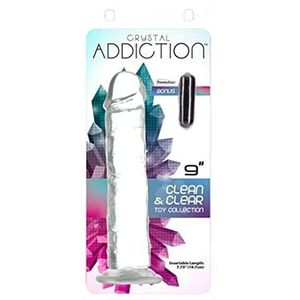 Crystal Addiction - Transparante Dildo - 20 cm