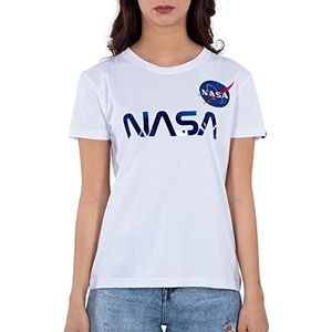 Alpha Industries NASA PM T-shirt voor dames White/Airforce Blue