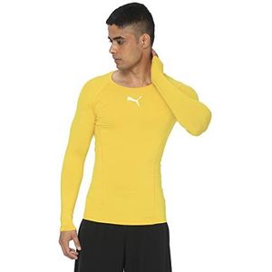 PUMA Liga Baselayer T-shirt LS technisch shirt, heren, geel (cybergeel), 44/46 (fabrikantmaat: S)