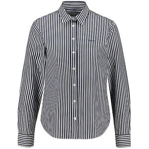 GANT Dames REG POPLIN Stripe Shirt Klassiek shirt, Klassiek Blauw, Standaard, classic blue, 46