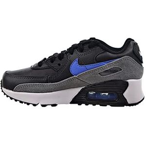 Nike Air Max 90 LTR (PS), hardloopschoenen voor jongens, Zwart Medium Blue Smoke Grey Anthra, 34 EU