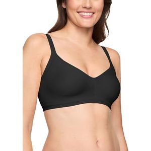 Warner's Blissful Benefits Seamless Wireless Lightly Lined T-Shirt Bra, Black, Medium