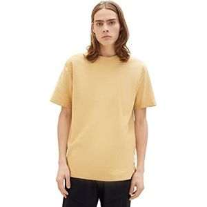 TOM TAILOR Denim Uomini T-shirt 1035604, 31041 - Brown Rice, S