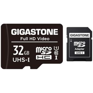 Gigastone Micro SD geheugenkaart 32GB, SDHC UHS-I U1, klasse 10, 90/20 MB/s lees- en schrijfsnelheid, geschikt voor Nintendo Switch, GoPro GoPro action cam, Compactcamera’s, DJI drone