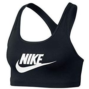 Nike Dames Swoosh Futura BH Sports, Tarwe/Zwart, Large