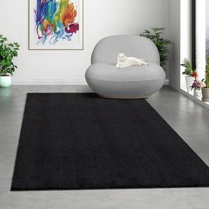 Mia´s Teppiche Comfort modern pluizig laagpolig tapijt, antislip onderkant, wasbaar tot 30 graden, super zacht, vachtlook