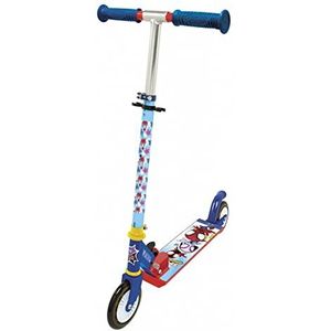 Smoby 750374 - Spidey scooter, step, 2 wielen en rem, opvouwbaar, in hoogte verstelbaar stuur, stevig metalen frame, vanaf 5 jaar