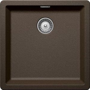 SCHOCK | Keukenspoelbak Galaxy 1 met haken onder de gootsteen inbegrepen, materiaal ®Cristadur, brons, 430 x 430 mm