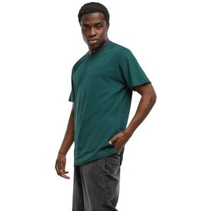 Build Your Brand Heren T-shirt ronde hals, basic T-shirt voor mannen, ronde hals, katoen, gardengreen, 3XL