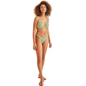 women'secret Push-up-bikini voor dames, Groen, 100B