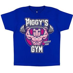 Piggy Gym T-shirt, Kinderen, 116-182, Königsblau, Officiële Koopwaar