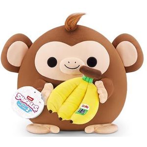 Snackles 77605L, Monkey (Dole, Banana), Series 2, groot pluche speelgoed, klein (20 cm)