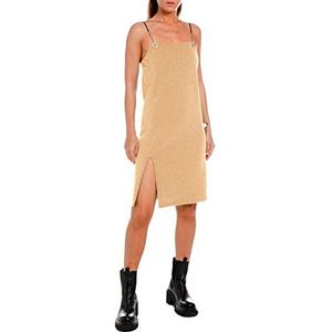 Replay W9021 jurk voor dames, 300 gouden luurex, XS, 300 Goud Lurex, XS