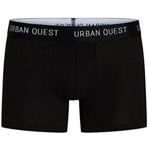 URBAN QUEST Heren 3-Pack Bamboo Tights Black Underwear, S