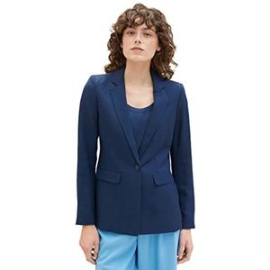 TOM TAILOR Dames 1036746 Blazer, 11758-Midnight Sail, 34, 11758 - Midnight Sail, 34