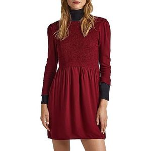 Pepe Jeans Kasia Jurk voor dames, Rood (Bourgondi?, XS