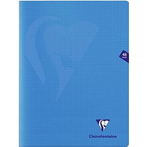 Clairefontaine 323312C - Set van 10 Blauw Mimesys Geniet Schrift - 24x32 cm - 48 kleine ruiten pagina's - 90 g wit papier - Polypropyleen kaft