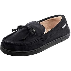 isotoner Mannen Microsuede Moccasin Slipper met koeling Memory Foam voor binnen/buiten Comfort