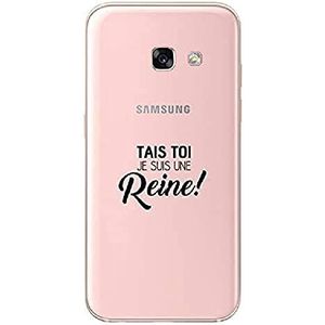 Zokko Beschermhoes voor Galaxy A5 2017, Tais TOI Je Suis UNE Pure – zacht, transparant, zwarte inkt