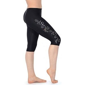 The Zone Matt Nylon/Lycra Leggings LM4 Motief 34 Zwart