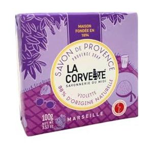 La Corvette – Zomerzeep Violette – 100 g – Provence 100 % plantaardig – Gemaakt in Marseille