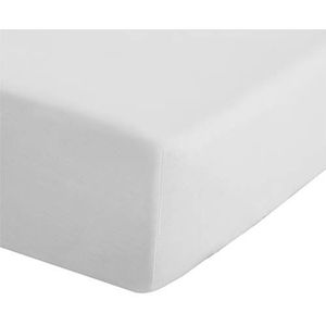 Catherine Lansfield Gemakkelijk te strijken perkal hoeslaken, polykatoen, wit, kingsize bed (150x200 + 25cm)