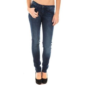 Wrangler Courtney - jeans - skinny - steen - dames - blauw - W31