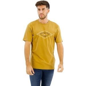 Quiksilver QS Diamond Logo SS T-shirt voor heren, Bone Brown, S